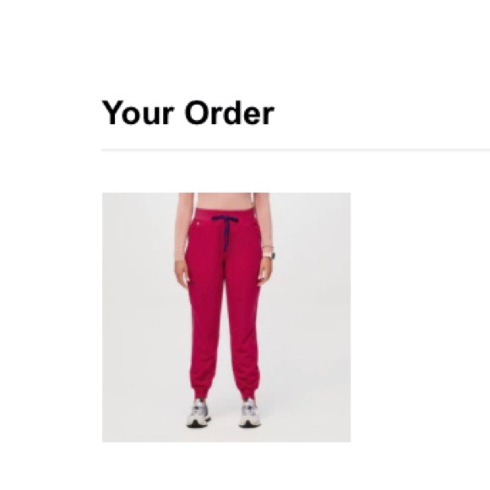 Figs ultra rose xxs high waisted zamora
